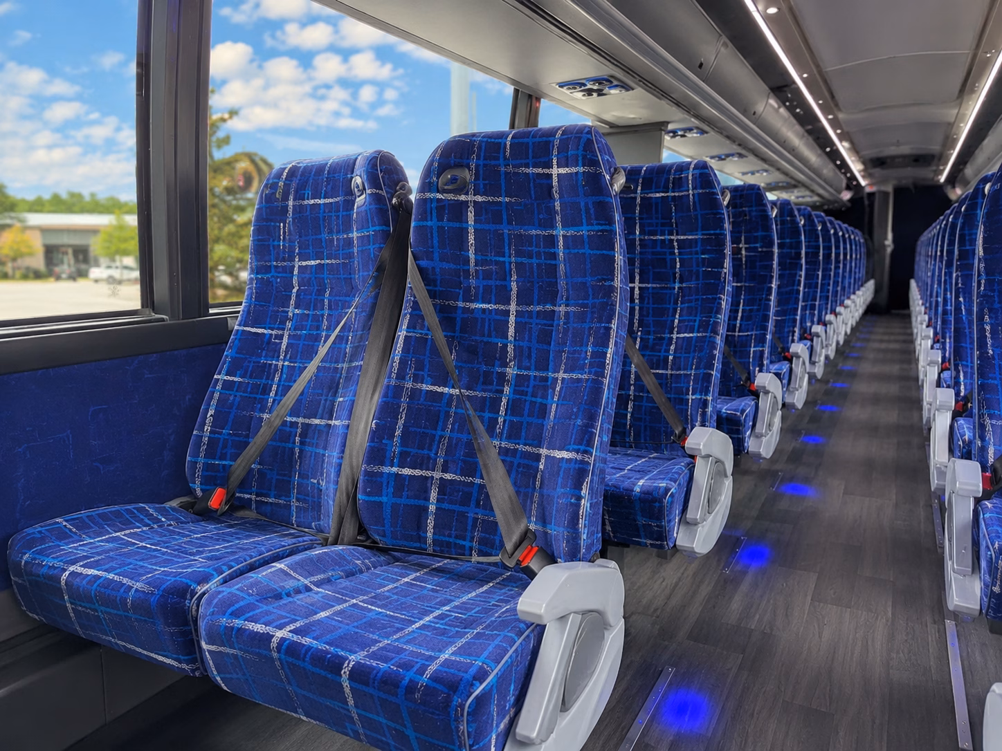 palm bay charter bus services interior